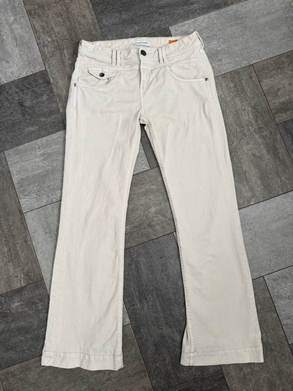 Anthropologie sz 27 Pilcro and the Letterpress khaki flare jean